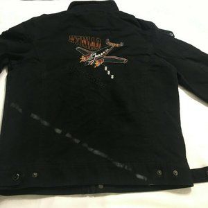 #62 WenVen Htniao Eagle Attack 3-101 Aviation Regt Men's Zip Windbreaker Jacket